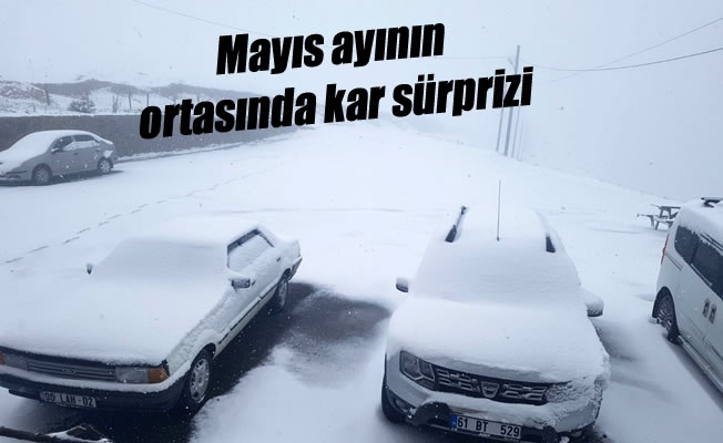 Mayıs ayının ortasında kar sürprizi