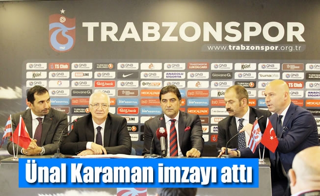 Trabzonspor, Ünal Karaman ile 1 yıllık sözleşme imzaladı