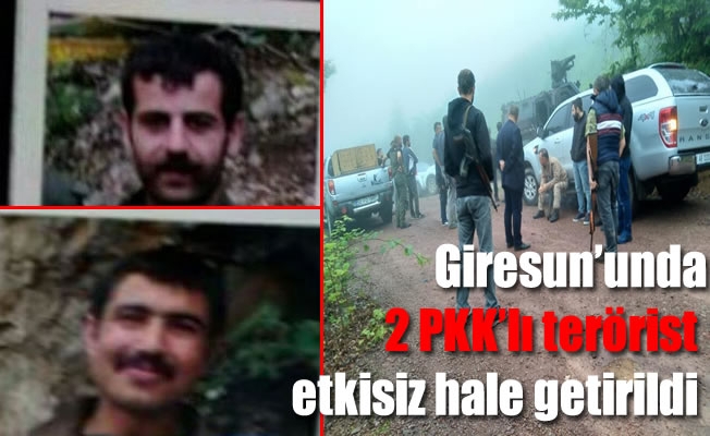 Giresun’un Güce ilçesinde 2 PKK'lı terörist etkisiz hale getirildi