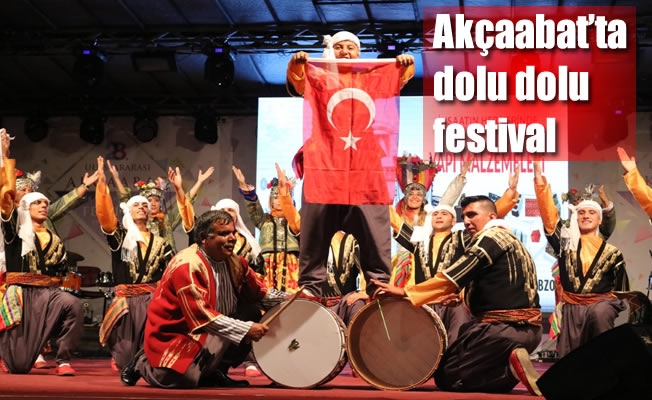 Akçaabat'ta dolu dolu festival