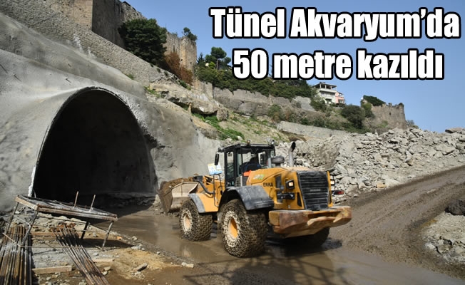 Tünel Akvaryum'da 50 metre kazıldı