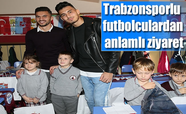 Trabzonsporlu Yönetici ve oyunculardan anlamlı ziyaret
