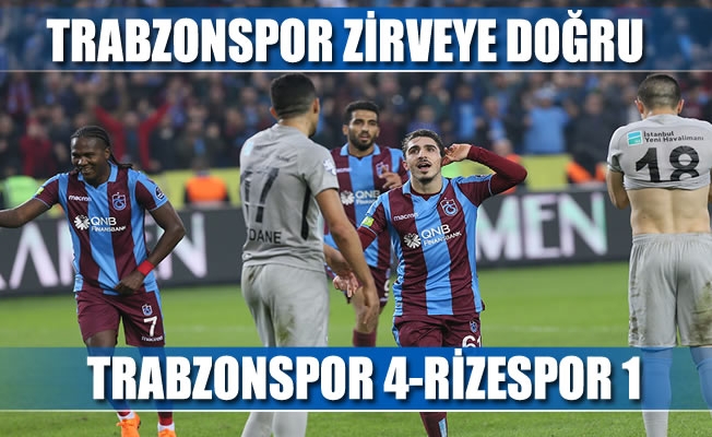 Trabzonspor zirveye doğru