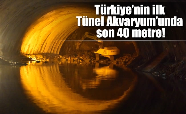 Türkiye'nin ilk Tünel Akvaryum'unda son 40 metre!