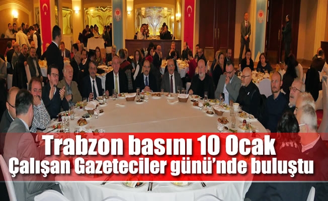 10 Ocak çalışan gazeteciler günü Trabzon'da kutlandı