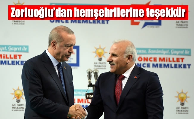 Başkan adayı Zorluoğlu'dan hemşehrilerine teşekkür