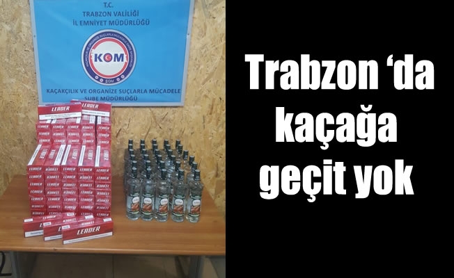 Trabzon polisinden kaçağa geçit yok