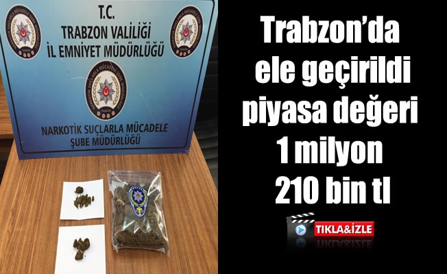 Trabzon'da  Narkotik operasyonu