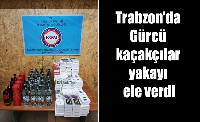 Trabzon'da Gürcü kaçakçılar yakayı ele verdi