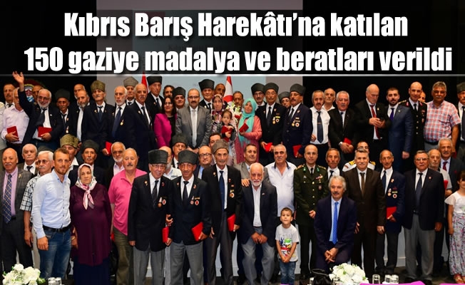 Kıbrıs Gazilerine Milli Mücadele Madalyası ve Beratı Verildi