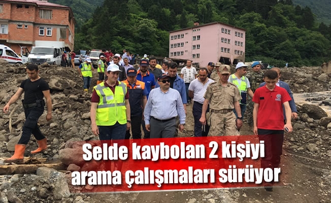 Vali Ustaoğlu,Araklı'daki selde kaybolan 2 kişiyi arama çalışmalarını takip etti
