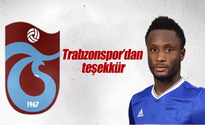 Trabzonspor'dan teşekkür