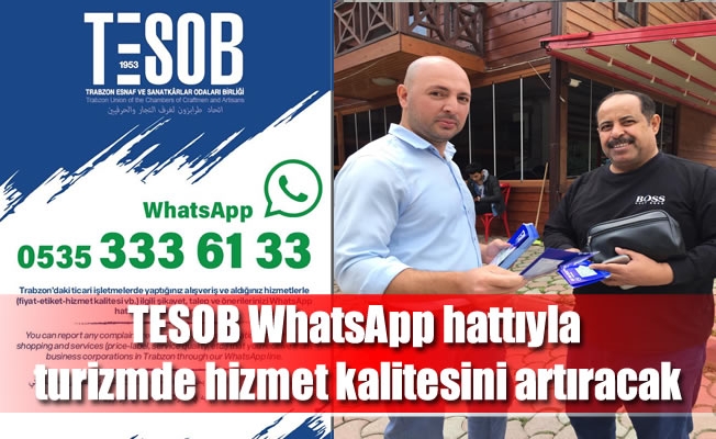 TESOB WhatsApp hattıyla turizmde hizmet kalitesini artıracak