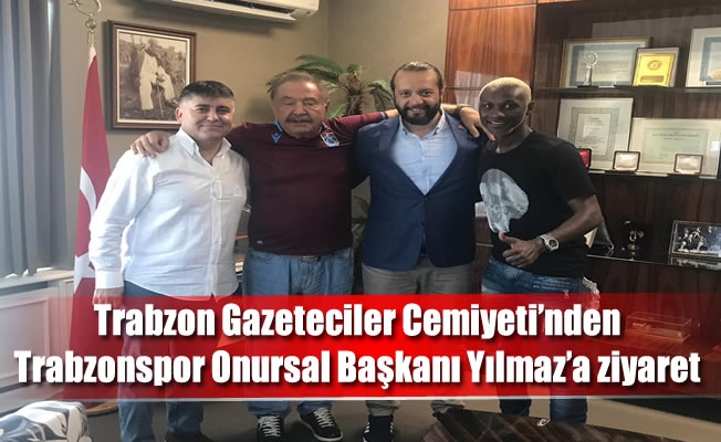 Trabzon Gazeteciler Cemiyeti'nden Trabzonspor Onursal Başkanı Mehmet Ali Yılmaz’a ziyaret