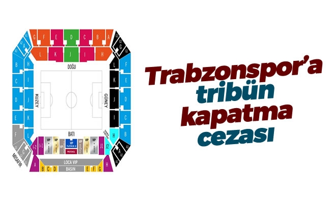 Trabzonspor'a tribün kapatma cezası