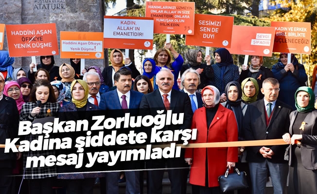 Başkan Zorluoğlu, Kadına şiddete karşı mesaj yayımladı
