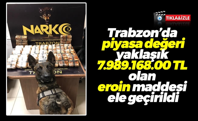 Trabzon'da yabancı plakalı araçta uyuşturucu ele geçirildi