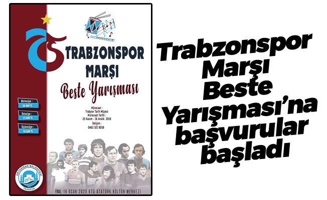 Trabzonspor Marşı Beste Yarışması'na başvurular başladı