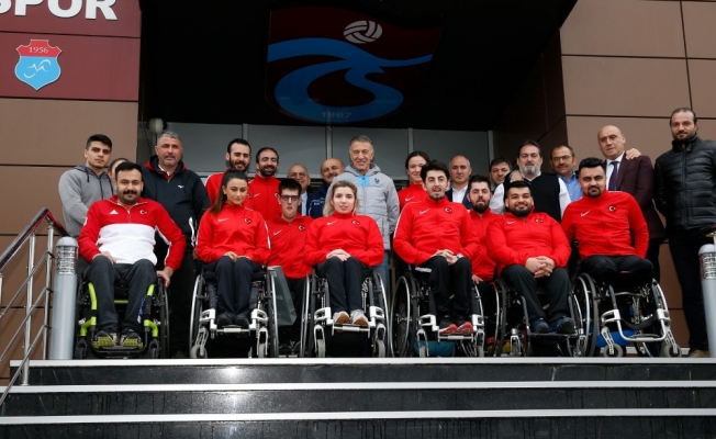 Olimpiyata hazırlanan sporculardan Trabzonspor'a ziyaret