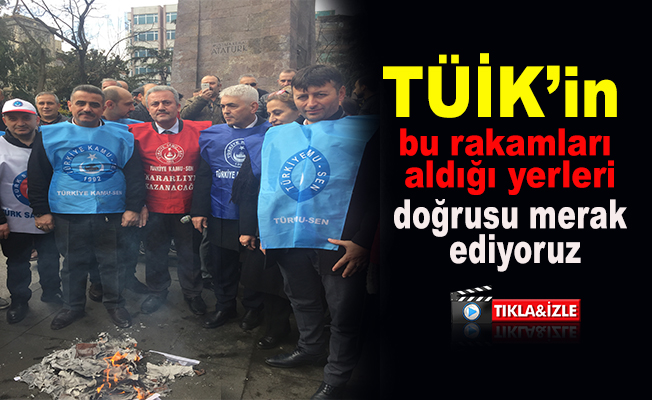 Trabzon'da Bordro yakma eylemi gerçekleşti