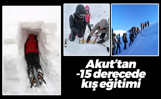 Akut'tan -15 derecede kış eğitimi