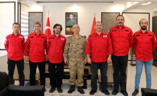 AKUT Trabzon Ekibinden İl Jandarma Komutanı Demir’e ziyaret