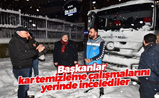 Başkan Zorluoğlu, kar temizleme çalışmalarını yerinde inceledi