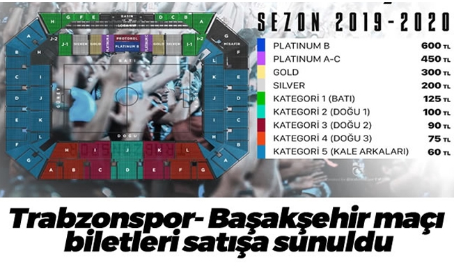Trabzonspor- Başakşehir maçı biletleri satışa sunuldu