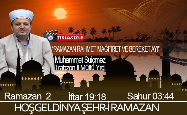 25 Nisan 2020 Trabzon iftar vakti "Ramazan Rahmet Mağfiret ve Bereket Ayı"