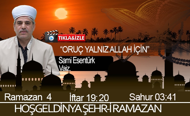 28 Nisan 2020 Trabzon iftar vakti "Oruç Yalnız Allah İçin"