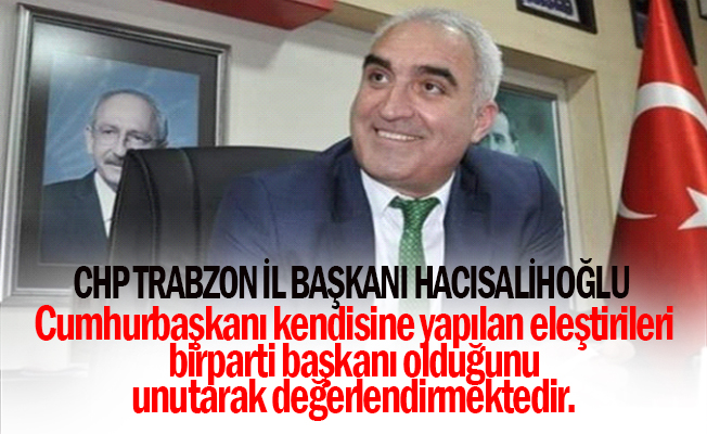 Chp Trabzon İl Başkanı Ömer Hacısalihoğlu 23 Nisan mesajı