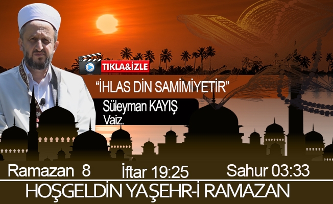 01 Mayıs 2020 Trabzon iftar vakti "Din Samimiyettir"