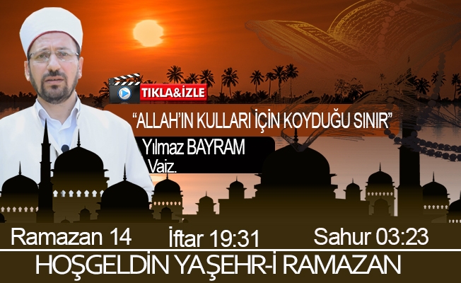 07 Mayıs 2020 Trabzon iftar vakti "Helal ve Haram Allah'ın Kuralları İçin Koyduğu Sınır"