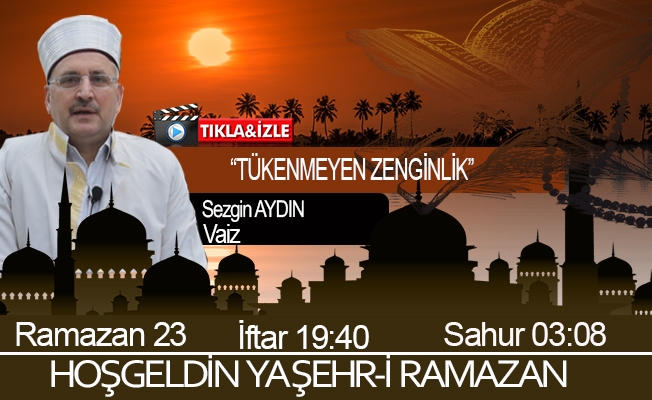 16 Mayıs 2020 Trabzon iftar vakti "Tükenmeyen Zenginlik"