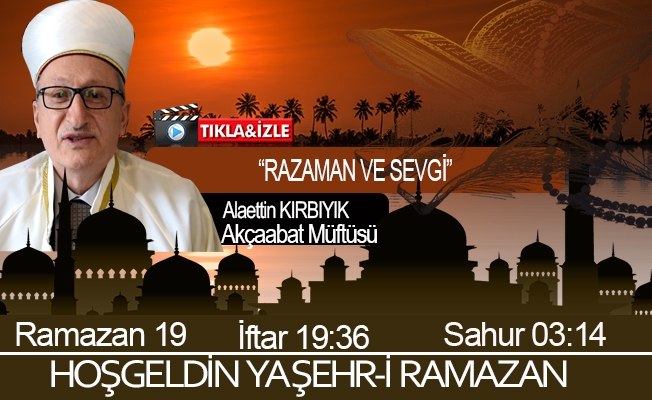12 Mayıs 2020 Trabzon iftar vakti "Ramazan ve Sevgi"