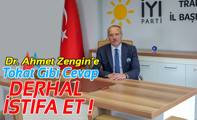 İYİ Parti Trabzon İl Başkanı Azmi Kuvvetli Dr. Ahmet Zengin' in paylaşımları hepimizi üzmüştür
