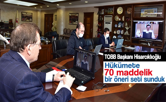 Türkiye Odalar ve Borsalar Birliği (TOBB) Karadeniz Bölge toplantısı video konferans aracılığıyla yapıldı.