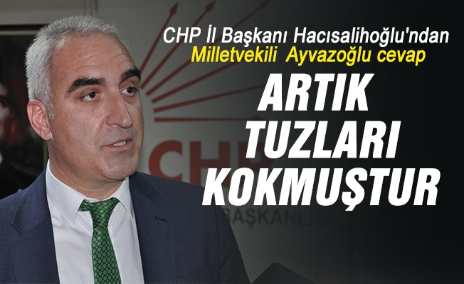 CHP İl Başkanı Hacısalihoğlu'ndan Milletvekili  Ayvazoğlu cevap