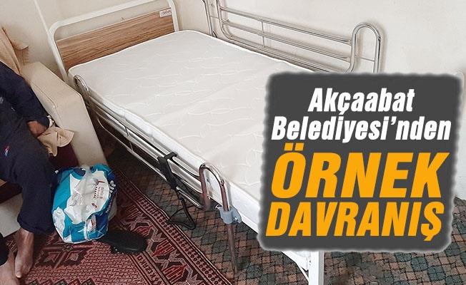 Akçaabat Belediyesi’nden Örner Davranış.