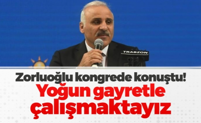 Murat Zorluoğlu: "Yoğun gayretle çalışmaktayız"