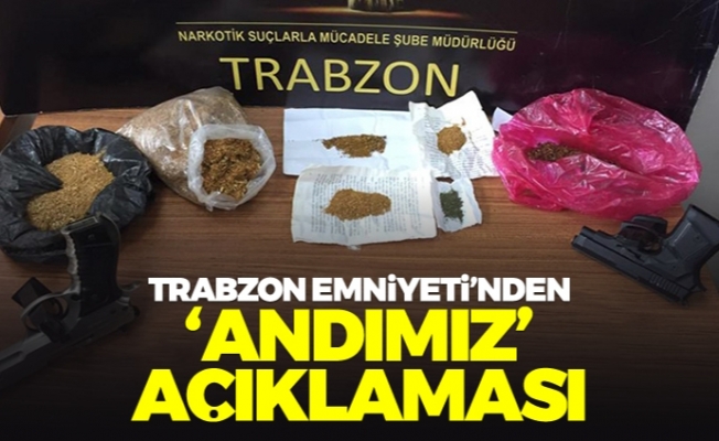 Trabzon Emniyeti'nden "Andımız" açıklaması