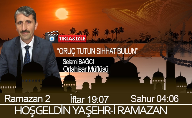 14 Nisan 2021 Trabzon iftar vakti "Oruç Tutun Sıhhat Bulun"