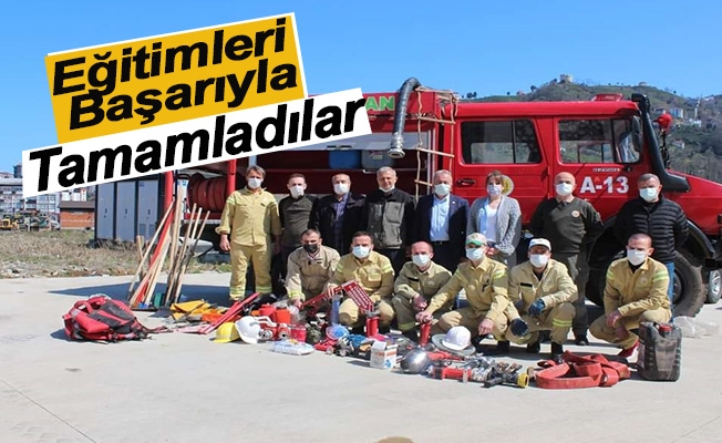 Trabzon Orman Bölge Müdürlüğü Orman Yangınlarıyla Mücadele Eğitimlerini Tamamladı.