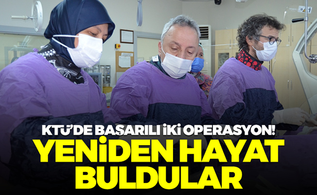 Trabzon'da inme geçiren hasta KTÜ’de şifa buldu