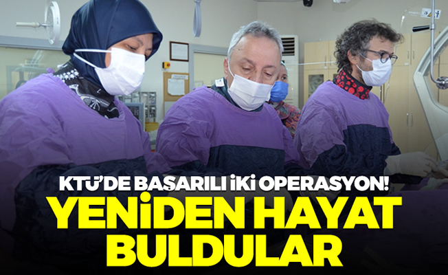 Trabzon'da inme geçiren hasta KTÜ’de şifa buldu