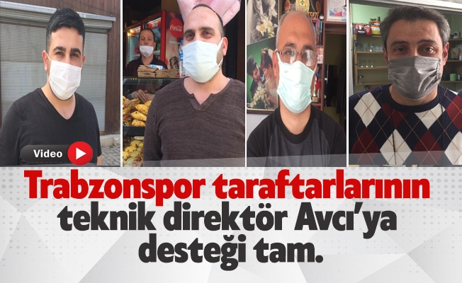 Trabzonspor taraftarlarının teknik direktör Abdullah Avcı’ya desteği tam.