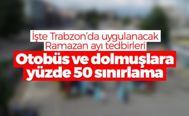 Valilik açıkladı! İşte Trabzon'da uygulanacak Ramazan ayı tedbirleri