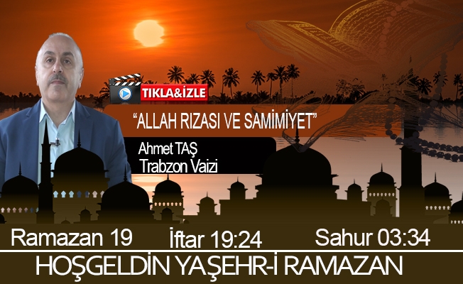 01 Mayıs 2021 Trabzon iftar vakti "Toplumsal Yardımlaşma ve Dayanışma”