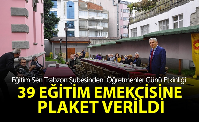 Eğitim Sen Trabzon Şubesinden 5 Ekim Dünya Öğretmenler Günü Etkinliği