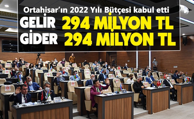 Ortahisar Belediye Meclisi, 2022 Yılı Mali Bütçesi'ni kabul etti